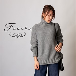 AL Fan Kanoko Stand Neck Knitted Pullover