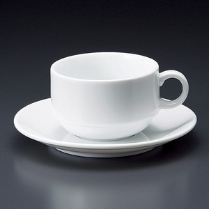 ≪メーカー取寄≫白磁105スタックコーヒー碗