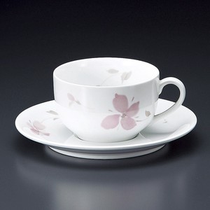 ≪メーカー取寄≫ピンクフラワーDC紅茶碗