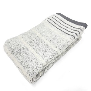 cocohibi Hand Towel Gray Senshu Towel Face Towel Border Organic Cotton Made in Japan