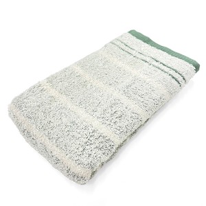 Organic Cotton Bathing Towel Towel Light Border Green Border