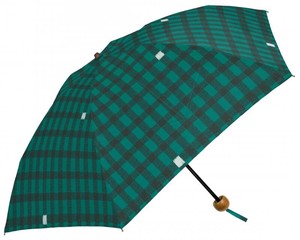 折畳雨傘 50cm ギンガム GREEN 【392／サンキューニ 特価】 S41004