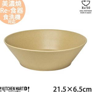 Mino ware Main Dish Bowl 1300cc 21.5 x 6.5cm