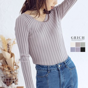 Top Knitted Sweater Knitted V-neck Free Size