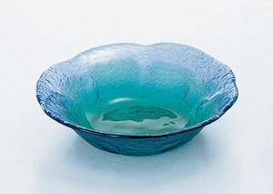 《日本製》珊瑚の海 小皿【ガラス 鉢】【ハンドメイド】【サラダ】【割烹】【和食】