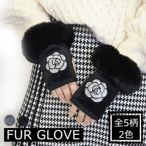 New Pattern Stone Fur Glove