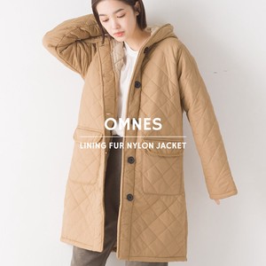 Coat Nylon Quilted Fur Coat