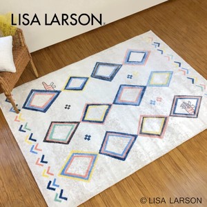 LISALARSON リサ・ラーソン 北欧 新生活インテリア 日本製 ラグ ナイロン モロッカン マイキー 猫 ねこ