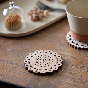Japanese Cypress Lace Coaster Made in Japan Western Plates