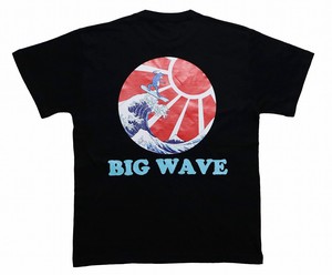 T-shirt (Offshore Wave & Frog BIG WAVE), Red, a set of 5 pieces