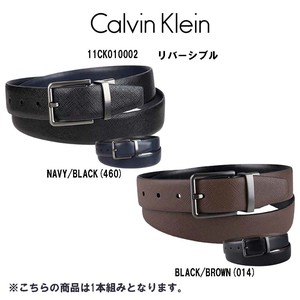 Calvin Klein(カルバンクライン)レザー ベルト ビジネス スーツ 小物 リバーシブル メンズ ck 11CK010002