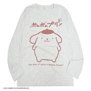T-shirt Pudding Long Sleeves T-Shirt Sanrio Characters L M Pomupomupurin