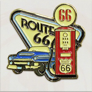 【RT 66】エナメル ピンバッジ GAS PUMP 66-SS-PN-1500881