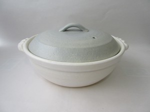 Modern Style Size 8 IH Supported Earthen Pot / Clay pot Mat Gray White