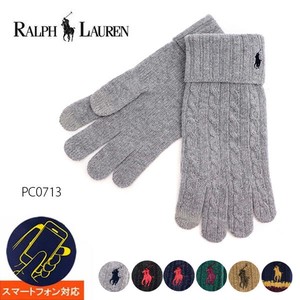 POLO RALPH LAUREN【ポロ ラルフローレン】PC0713 メンズ レディース ニットグローブ 手袋 スマホ対応