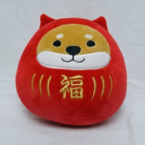 Fortune Fluffy Red And White Daruma Mochi Mochi Fluffy Cushion Cat cat