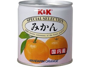 K&K みかん EO缶 5号缶 x6 【フルーツ缶詰】