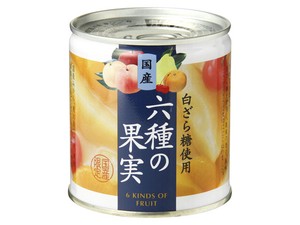 K&K 国産 六種の果実 295g x6 【フルーツ缶詰】