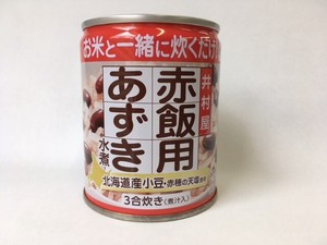井村屋 赤飯用あずき水煮 225g x24 【缶詰】