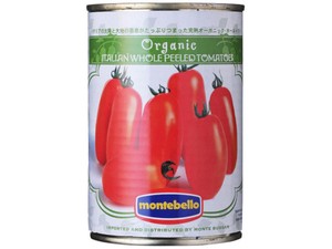 モンテベッロ 有機 ホールトマト 缶 400g x24 【ジャム・はちみつ】