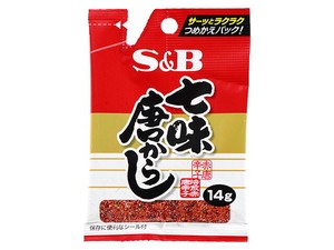 S&B エスビー 七味唐辛子 袋 14g x10 【スパイス・香辛料】
