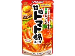 カゴメ 甘熟トマト 鍋スープ 750g x12 【つゆ・だし】