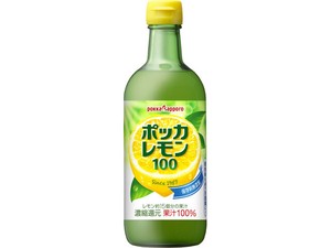 ポッカサッポロ ポッカレモン100 瓶 450ml x12 【レモン】