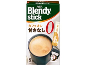AGF ブレンディ スティック カフェオレ甘さなし 8本 x6 【コーヒー】