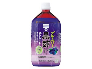 ミツカン ブルーベリー黒酢 ストレート ペット 1L x12 【酢】