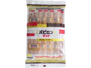 お菓子のシアワセドー パピロンサンド チョコレートクリーム 10枚 x12 【洋風半生焼菓子】