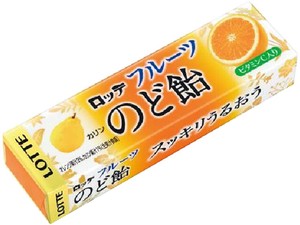 ロッテ フルーツのど飴 11粒 x10 【飴・グミ・ラムネ】