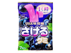 UHA味覚糖 さけるグミ グレープ 7枚 x10 【飴・グミ・ラムネ】