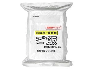 越後製菓 備蓄 保存用 米飯 200gx6 x6 【防災食】