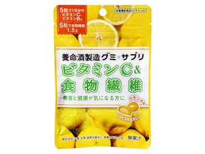 養命酒製造 グミXサプリ ビタミンC＆食物繊維 40g x6 【飴・グミ・ラムネ】