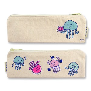 Slim Pouch Drawing Cosme Pouch Eyeglass Case Accessory Case Pencil Case American