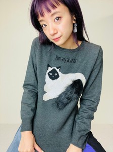Sweater/Knitwear Jacquard Cat