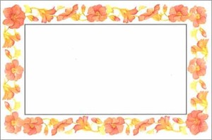 メッセージカード（封筒＆カード各6枚セット）「オレンジリリー」母の日 バレンタイン