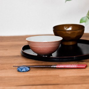 有田焼 手描き茶碗 3.8茶碗  赤巻 日本製 made in Japan