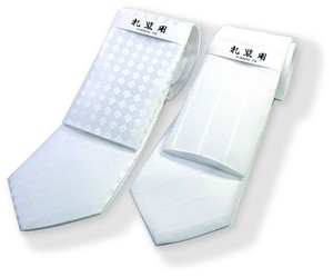 【made in japan】結婚式の必需品冠婚葬祭用ポケットチーフ付き白ネクタイ