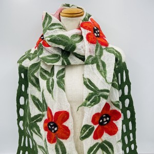 围巾 围巾 花卉图案