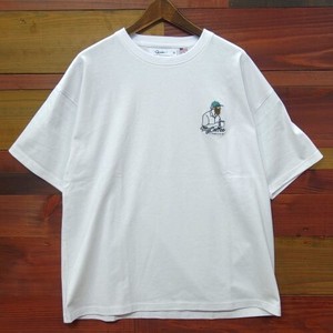 【2022年夏物追加生産商品】ひげサガラ刺繍Tシャツ A柄　(半袖Tシャツ)