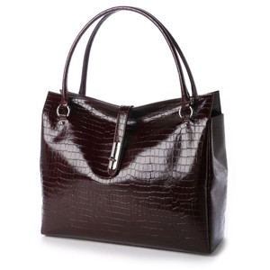 Cow Leather Light-Weight 600 Twist Metal Fittings type Leather Tote Bag