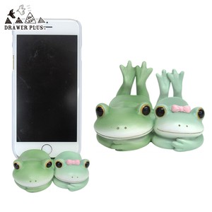 Ornament Frog Copeau Middle size Couple Smartphone Stand