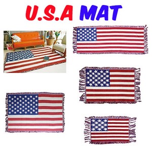 【星条旗】 USA RUG MAT COTTON 100% 星条旗 ジャガードマット