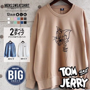 Men's Raised Back Sweatshirt Big Tom and Jerry 4 1 104 105