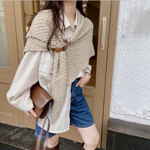 Cable Knitted Shawl Stole