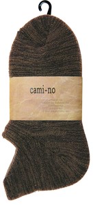 日本製 made in japan cami-no ルーム靴下 ブラウン CAM-003