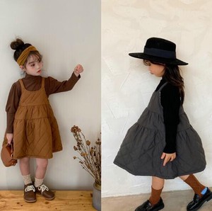 Children's Clothing Suit Set Thick Kids Kilting 2 Pcs Set Top Vest One-piece Dress A4 2022