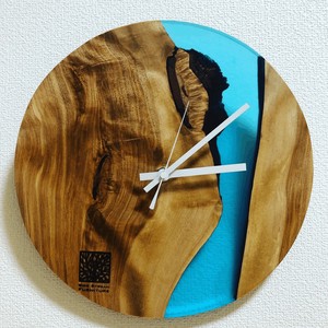 Natural Wood Resin Clock Wall Clock