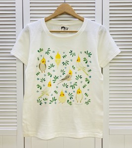 T-shirt Botanical Series Flower Parakeet